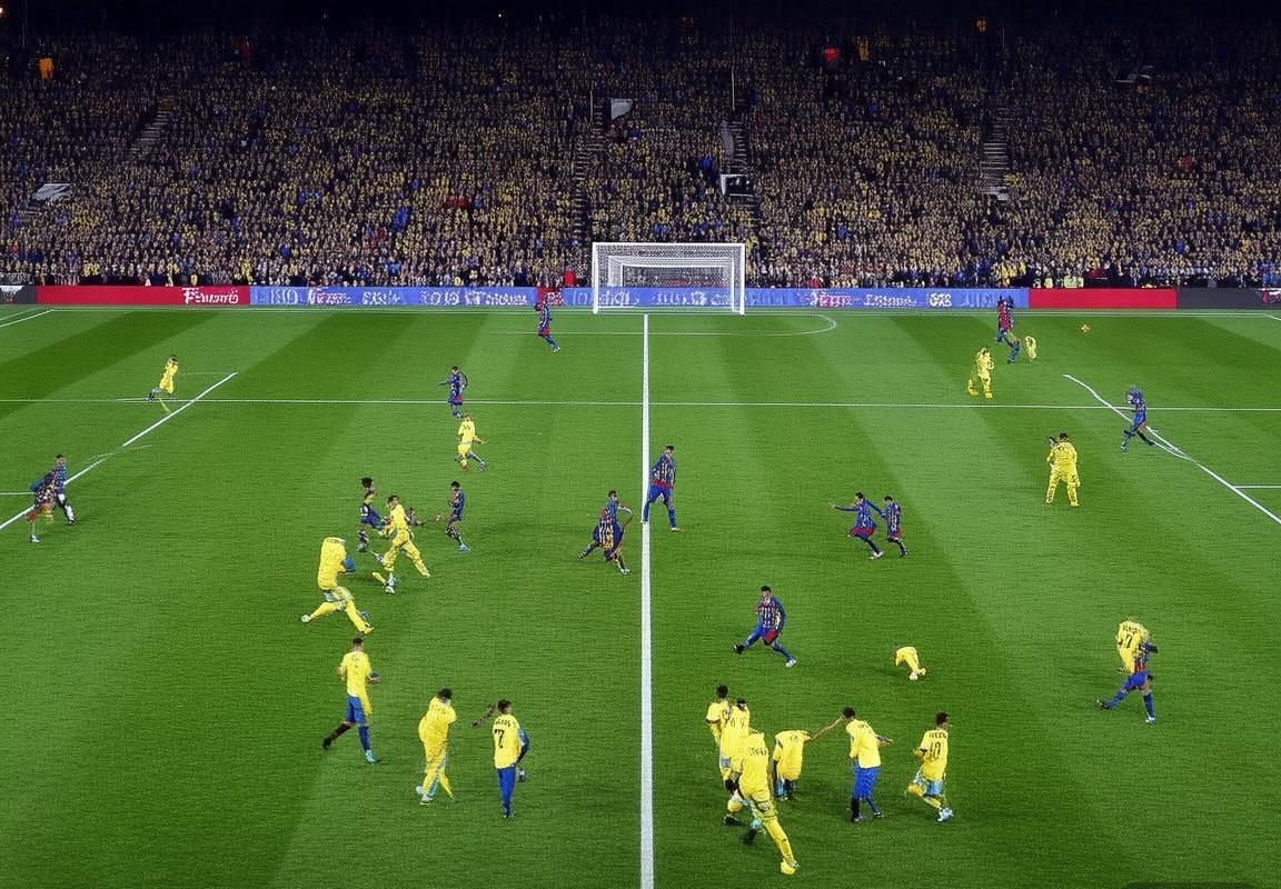 西甲焦点战：比利亚雷亚尔2-1逆转巴塞罗那